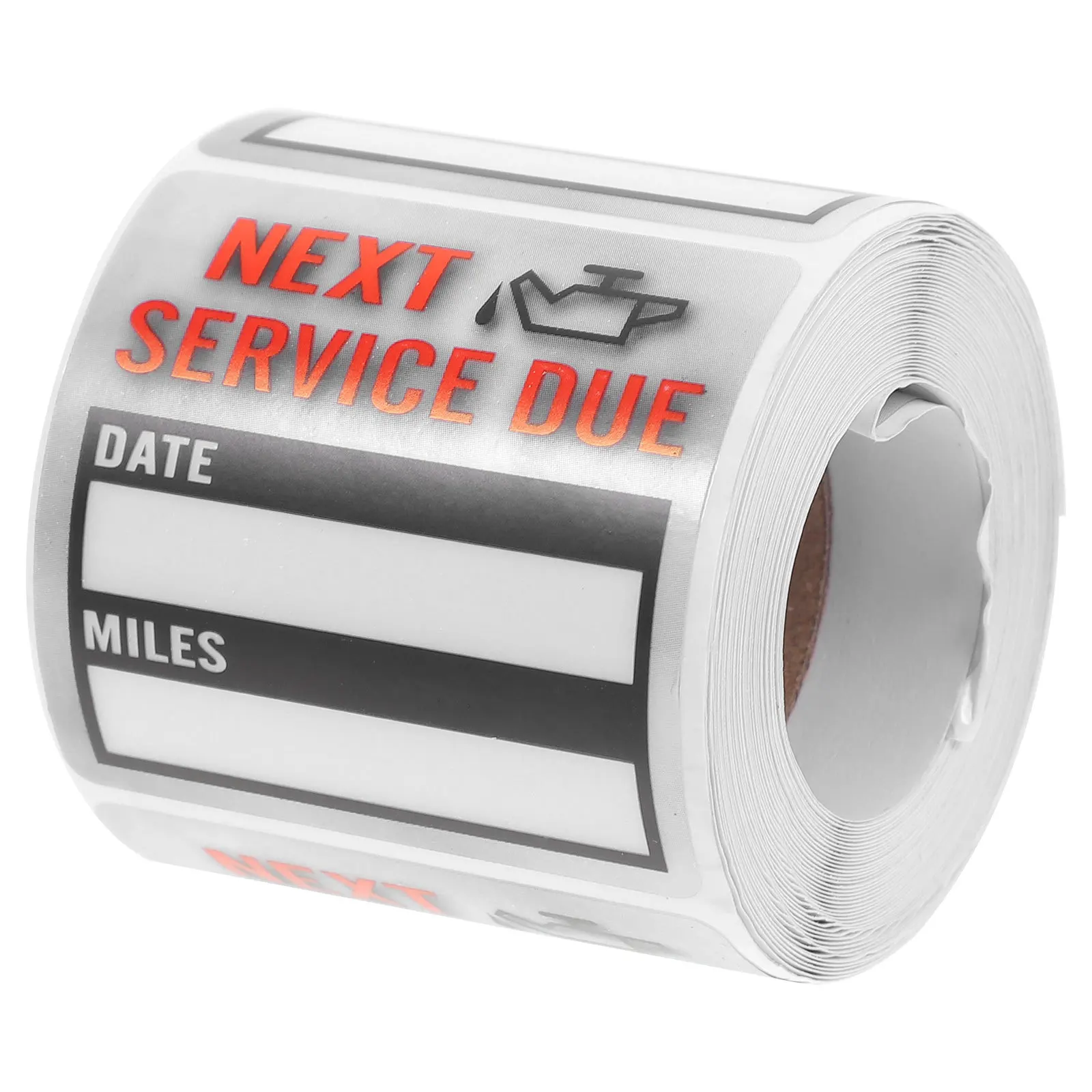 1pcs 1 Roll Oil Change Reminder Label Sticker Car Maintenance Service Window Tag For Vehicle Service Due Tracking