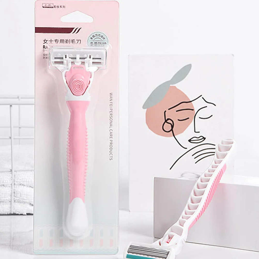 

2pcs Premium Hair Razor For Women Men Smooth Shaving Trimmer Armpit Leg Bikini Hair Removal Portable Wet Dry Use Shaving Kit
