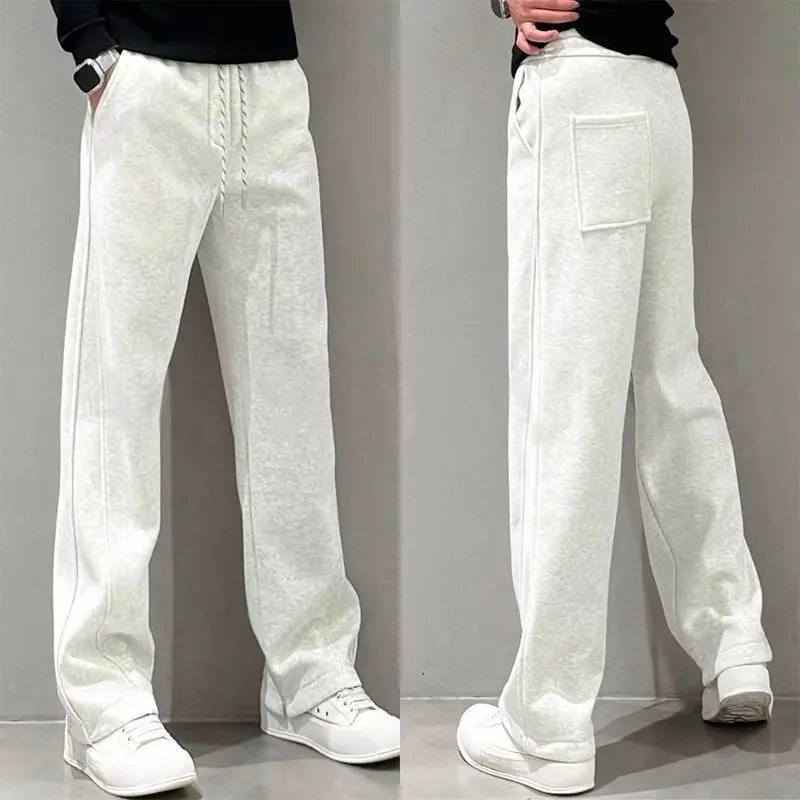 White Grey Pants