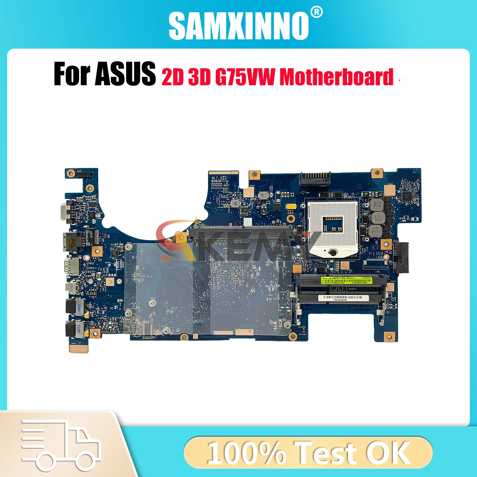 

Материнская плата G75VW 2D для ноутбука ASUS ROG G75V G75VX G75VW, материнская плата для ноутбука Цей товар есть в наличии, 100% тестирование, ОК, быстрая доставка