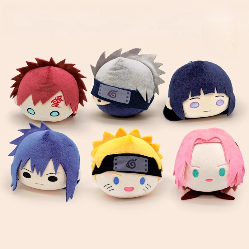 Anime Naruto Kawaii Pluche Sleutelhanger Poppen Uzumaki Naruto Uchiha Sasuke Haruno Sakura Speelgoed Rugzak Hanger Kerstcadeaus