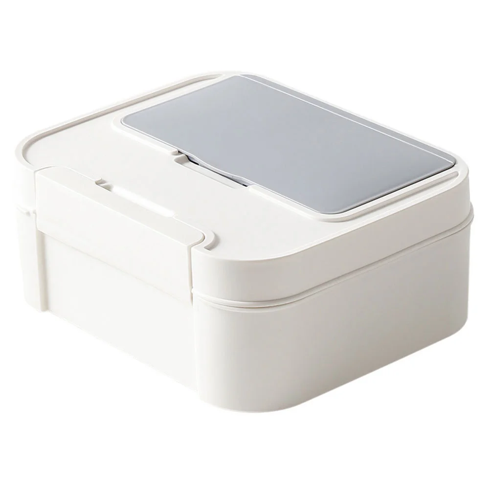 صندوق طبي منزلي، تصميم تخزين متعدد الشبكات، حاوية طبية متينة للاستخدام المنزلي، حقيبة إسعافات أولية مدمجة، تخزين منظم #5