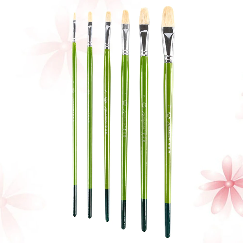 Set di pennelli per pittura a olio artistica Pennello professionale in bambù a punta per acquerello