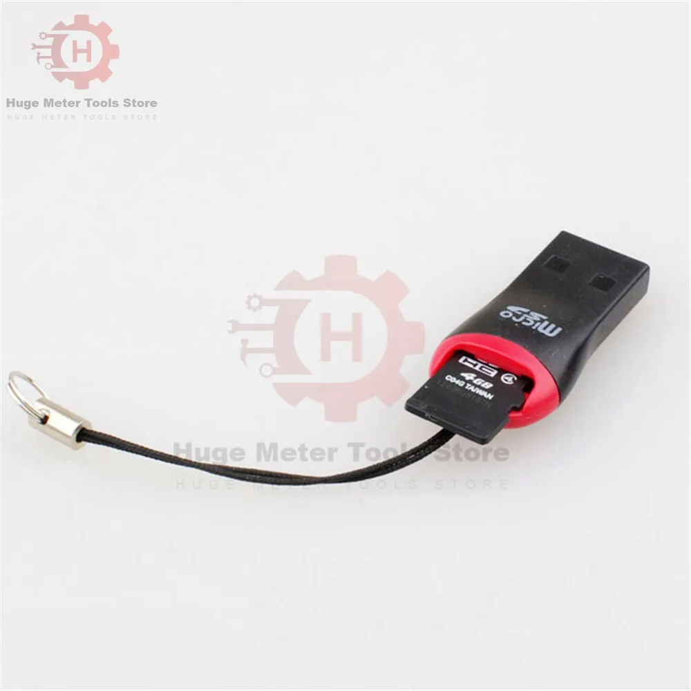 Mini Lanyard Memory Card Reader Portable Adapters To USB 2.0 Adapter Replacement for Laptop Desktop PC Accessories