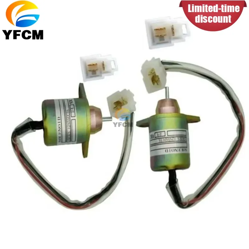 119233-77932 A408220 119653-77950/1503es-12s5suc5s Fuel Shut Off Solenoid for Kubota 4tne94 SA-4562t Exccavator Spare Parts