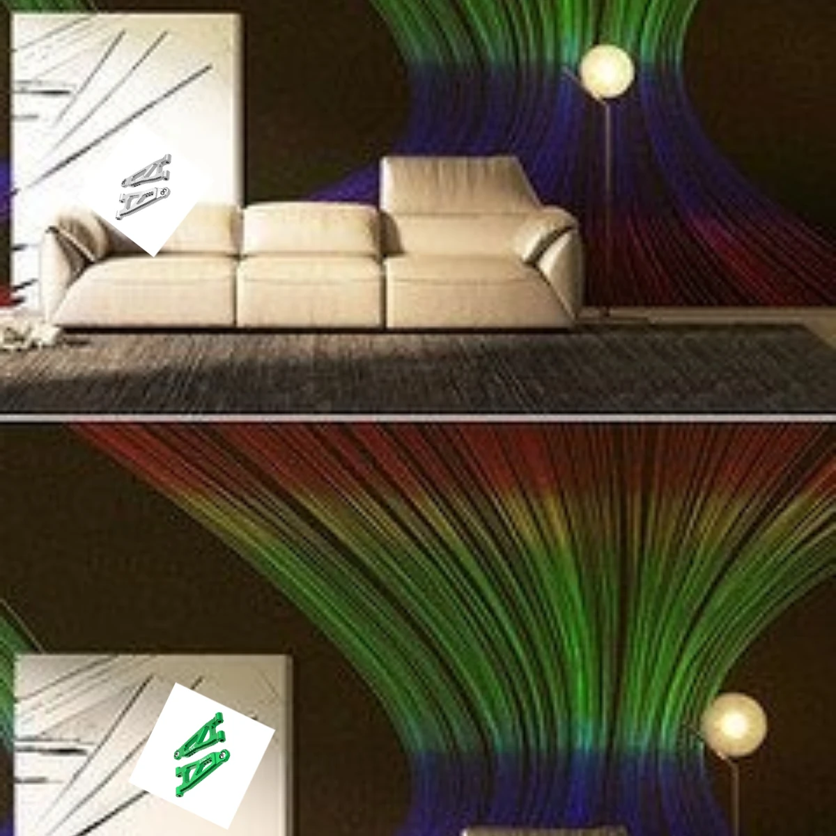 GPM ARRMA 1/16 Mojave Grom 1/12 Nascar Road-LOS1122405 para brazo de suspensión inferior delantero de aleación 7075