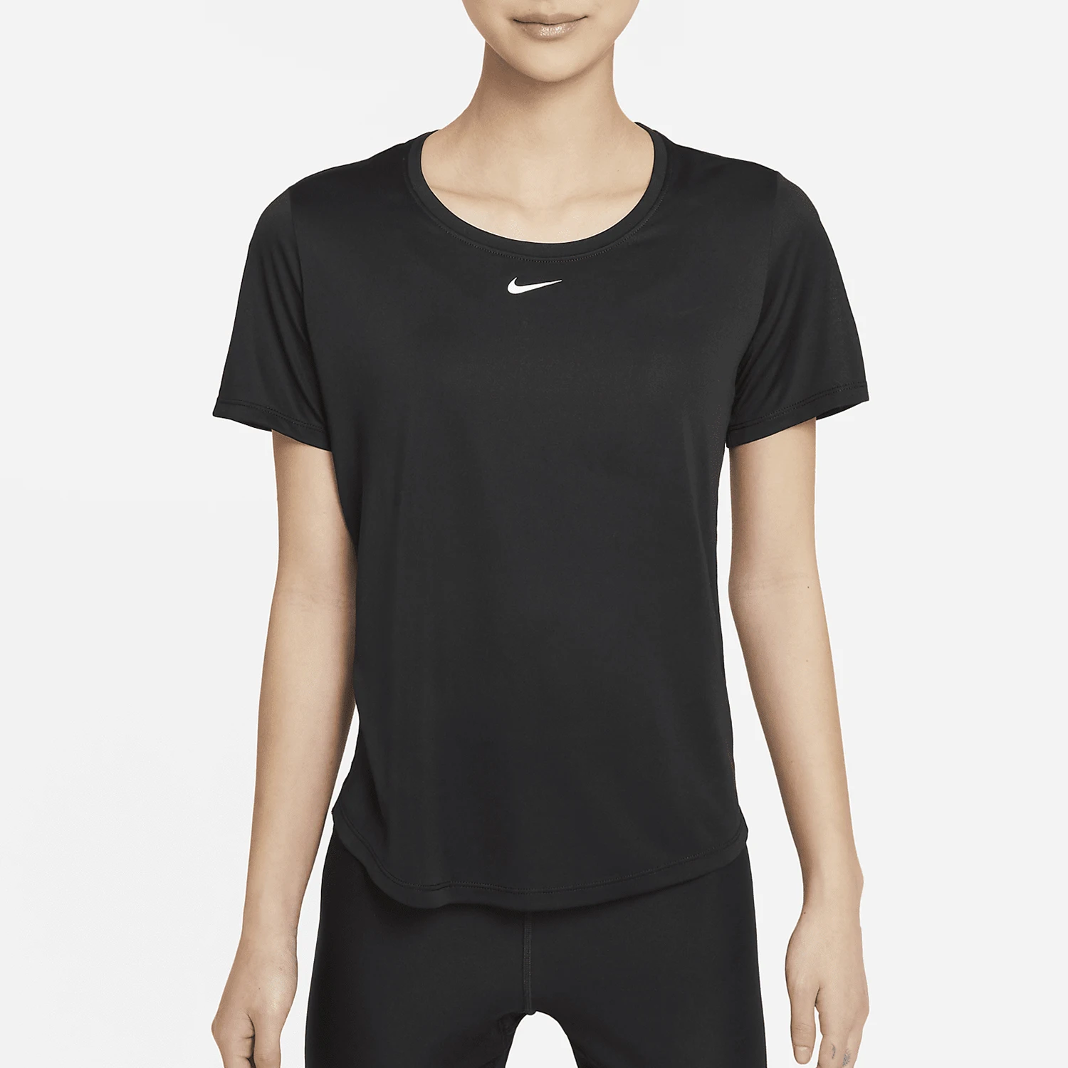

Nike genuine Dri-FIT Women's Knit Breathable Round-neck Casual T-shirt DD0639-010