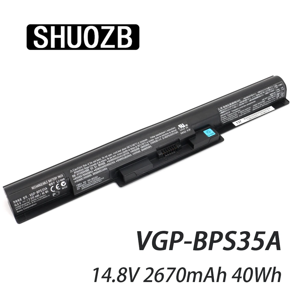 

VGP-BPS35A Battery For SONY Vaio Fit 14E 15E SVF15217SC SVF1521A2E SVF152A25T SVF15N19SCB SVF14215SC SVF15218SC BPS35 BPS35A