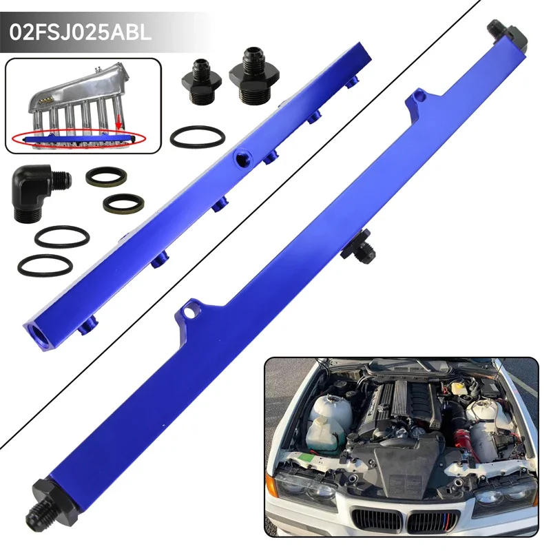 High Quality Fuel Rail Fitting Kit For BMW 3-Series E36 E46 M50 M52 M54 325i 328i 323i M3 Z3 E39 528i Engine Black/Blue