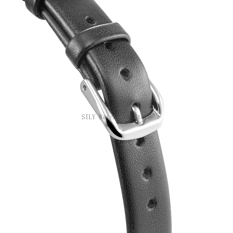 Slim Cowhide Plain Bracelet Universal Thin Leather Watchbands Men Women Soft Leather Strap Wristband 6/8/10/12/13/14mm 15mm 16mm image 5