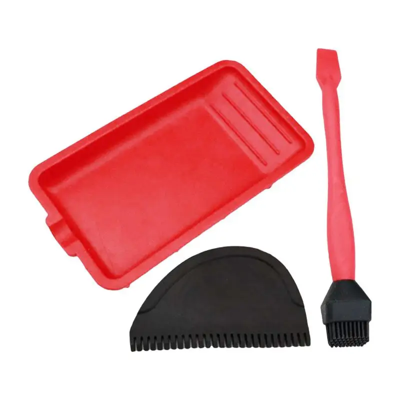 Handheld Woodworking Glue Applicator Set Silicone Glue Spreader Brush Silicone Glue Kit For Art Crafts&Amateurs Glue Applicator