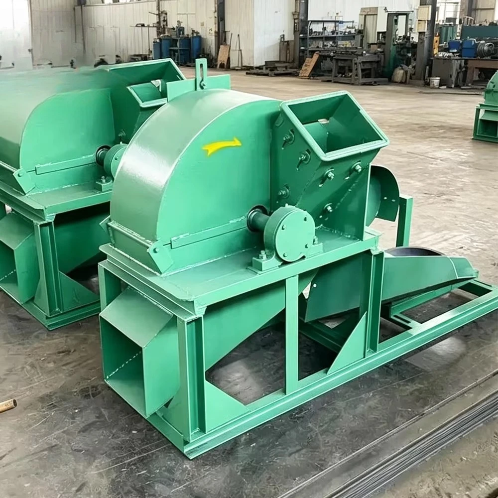 Wood Waste Crusher Machine, CE Certified, for Furniture Factory Board Offcuts, Wood Pallets, Branches, Wood Recycling