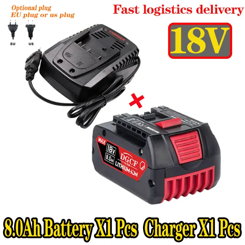 Replacement Battery for Bosch 18V 8.0AH BAT618 BAT609 GBA18V80 Professional Cordless Tool