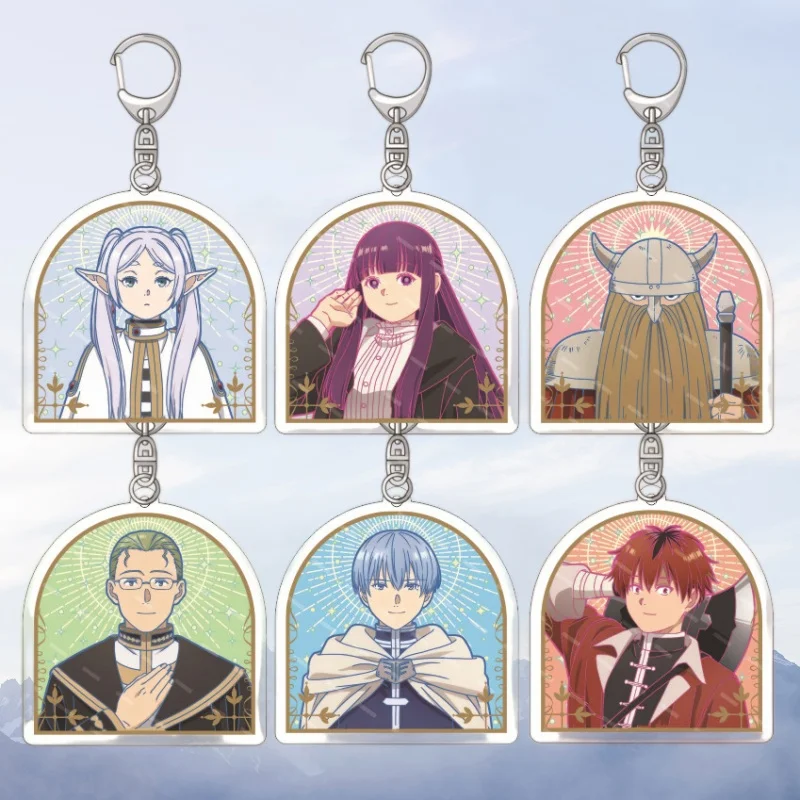 

5Cm Acrylic Key Buckle for Frieren: Beyond Journey's End Fern Himmel Eisen Diy Anime Theme Acrylic Pendant Decoration Gifts