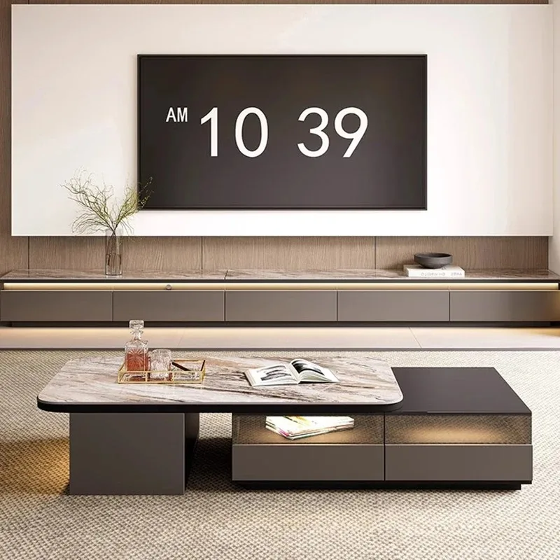 

Fashion Living Room Coffee Table Nordic Industrial Luxury Interior Simple Side Table Space Saving Mesas Bajas Salon Furniture