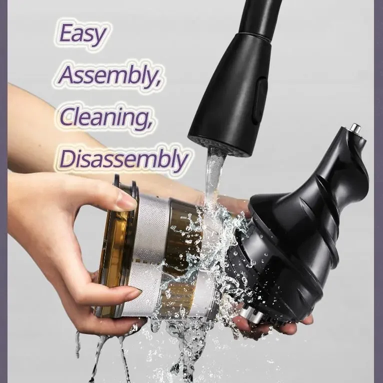 เครื่องแยกกากผลไม้สกัดน้ำผลไม้สกัดเย็นช้าสำหรับผักและผลไม้-ทำความสะอาดง่ายและใช้งานเพื่อสุขภาพ