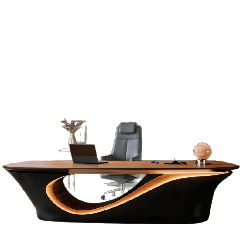 Light Luxury Chairperson's Office Boss Desk Large Desk Single Commercial Computer Desk President