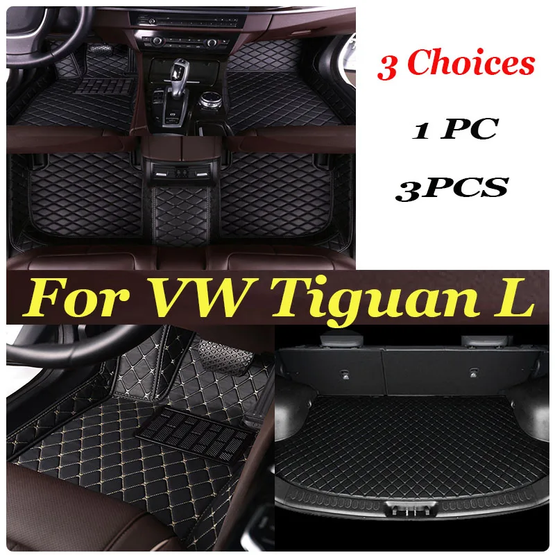 

Car Floor Mats For VW VW Tiguan L 2017 2018 2019 2020 2021 2022 Custom Auto Foot Pads Carpet Cover Interior Accessories