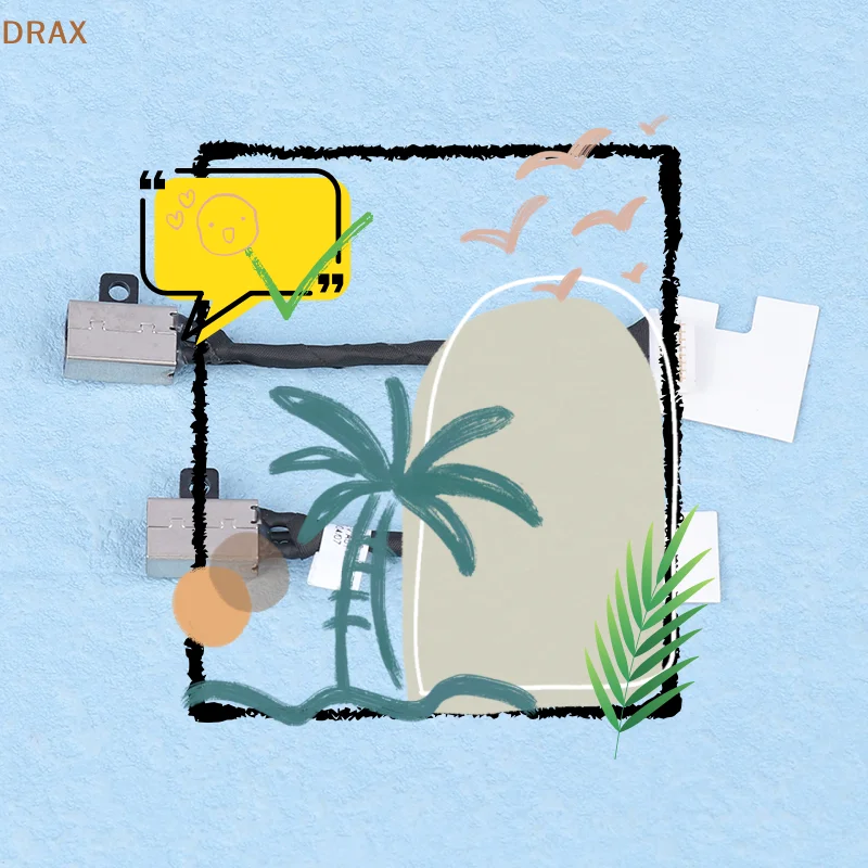 

New Laptop DC Power Jack Socket Charging Port Cable For LATITUDE 3410 3510 7DM5H