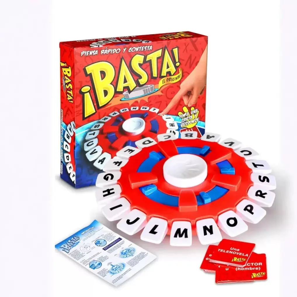 

Basta Spanish Tapple Word Game - 2025 English Tapple Games Version Quick Thinking Letter Pressing Board Game