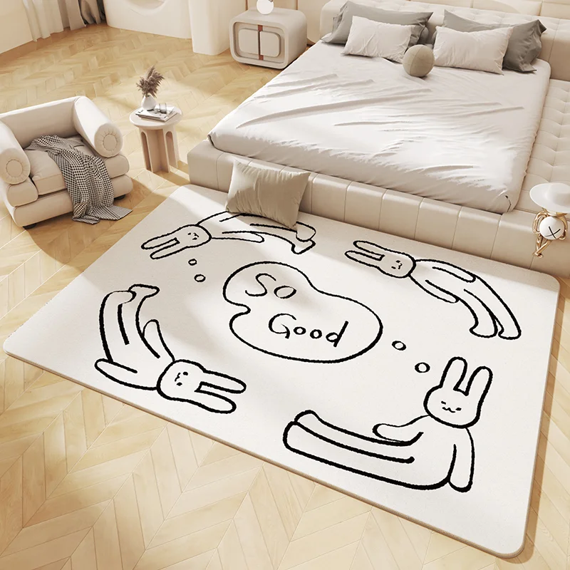 Modern Thickened Easy Care Living Room Carpet Soft and Fluffy Cartoon Children Room Carpets Large Area Dirtresistant Home Rug