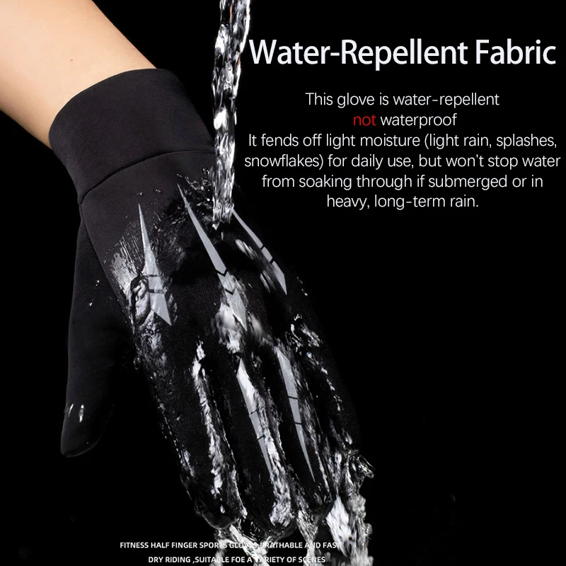 الشتاء قفازات ركوب الدراجات للرجال دراجة نارية المشي لمسافات طويلة قفازات شاشة لمس المضادة للانزلاق طارد المياه يندبروف قفازات الحرارية في الهواء الطلق #4