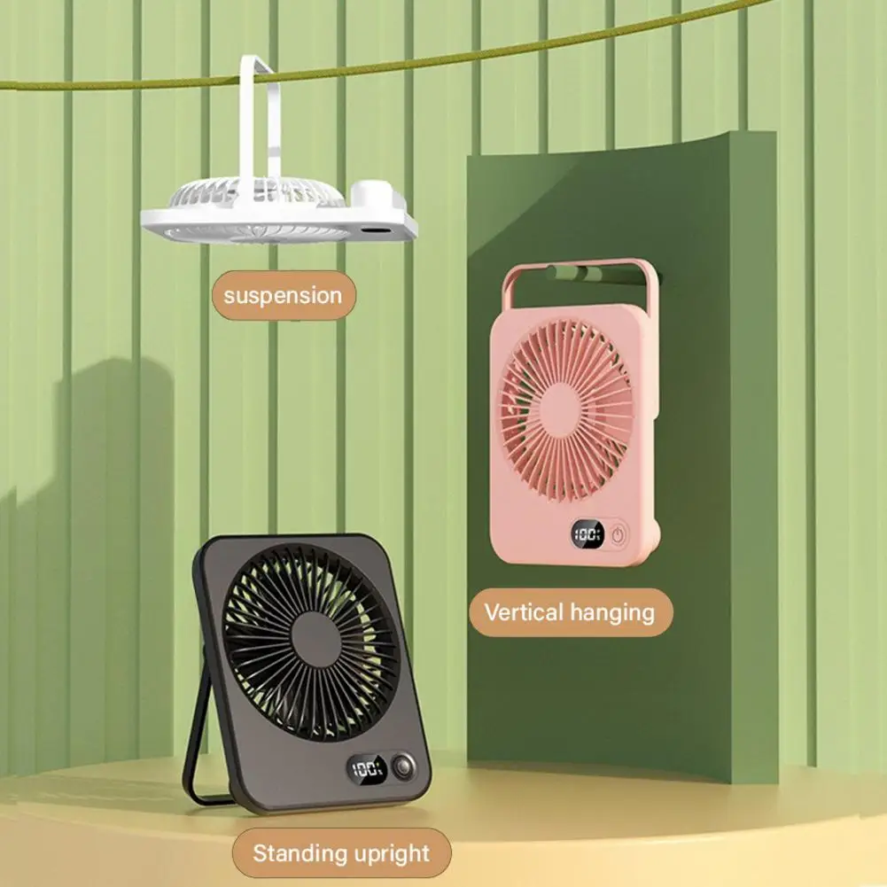 Portable Desktop Fan, USB Rechargeable Small Fan, Adjustable Personal Cooling Fan For Home Office Dorm