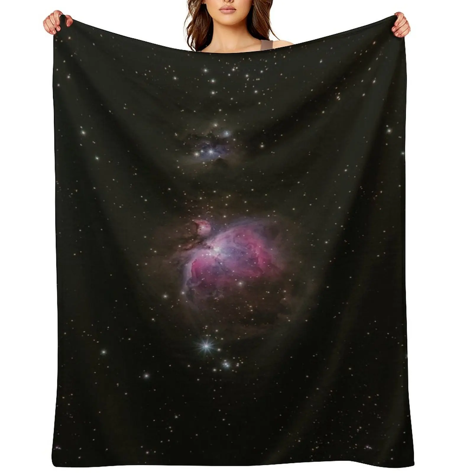 

Deep sky Throw Blanket Shaggy Plaid on the sofa Furry Stuffeds Blankets