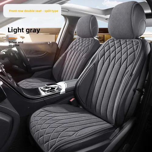 Imagen 2 del producto Funda Universal para asiento de coche, fundas antideslizantes transpirables perforadas de lino cómodas para las cuatro estaciones, protección para asientos de coche