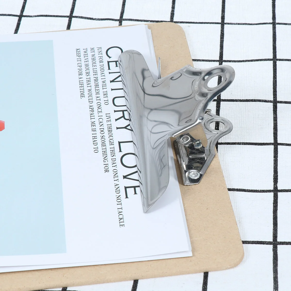 

Wooden Clipboard A4 Size 9X12.5 Inch Hardboard Writing Pad Scratch Resistant For School Office Hospital A4 Clipboard