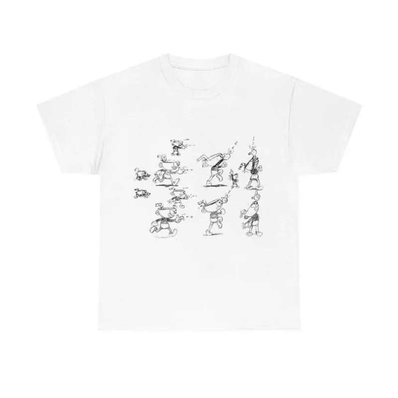 

00012869#A-Cuphead Drawn Concept Art T Shirt: Unisex Gaming Graphic Tee