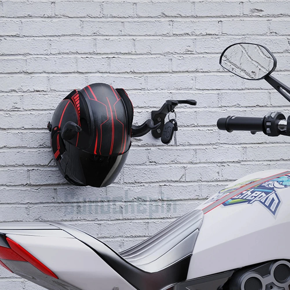 Motorradhelm-Haken, Mehrzweck-Wandhalterung für YAMAHA MT07 MT09 Tracer 900/9/GT 9GT+ Tenere 700 XTZ700 XSR YZF R7 – Detail 8