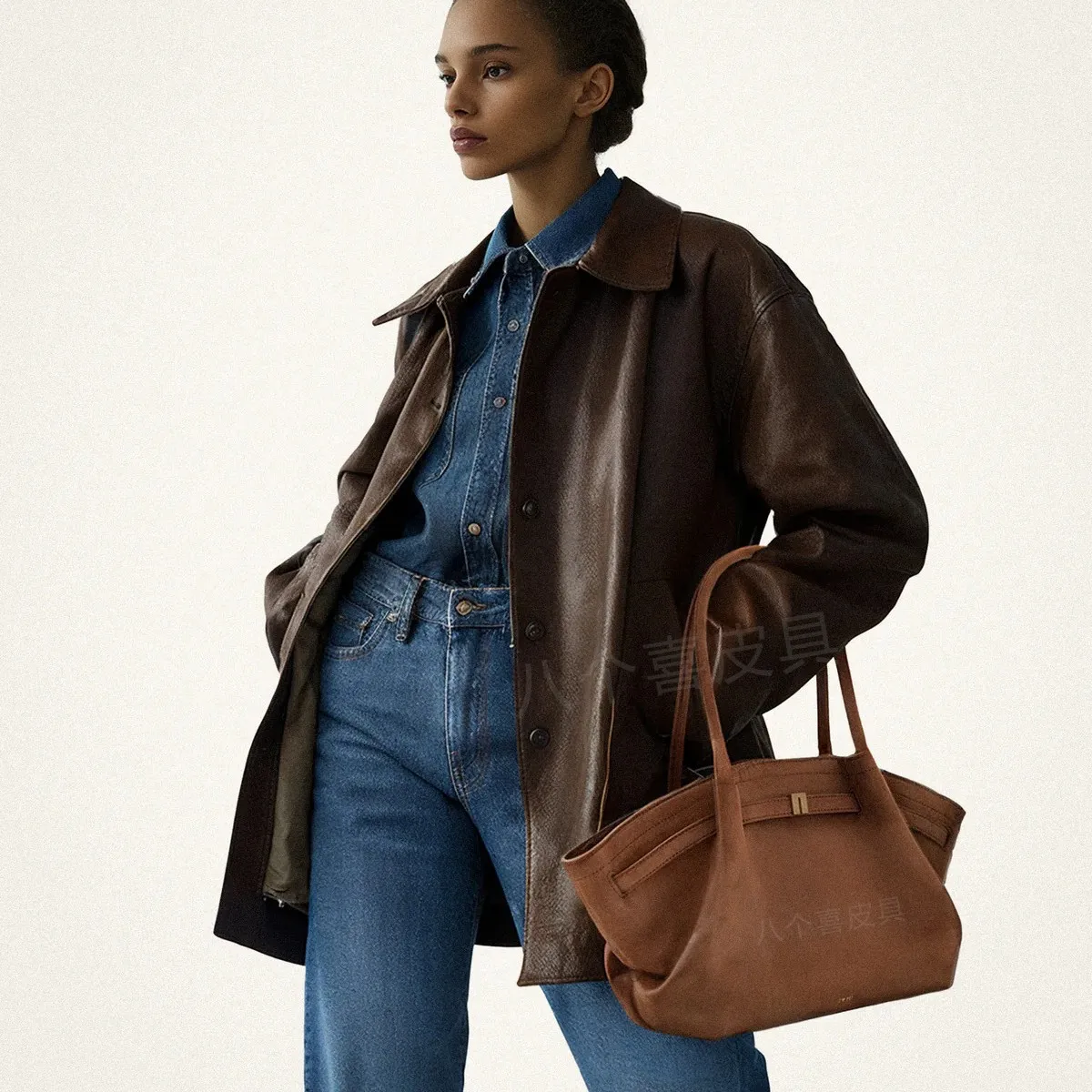 حقيبة مخملية بكتف واحد تحت الإبط، حقيبة يد عصرية بتصميم عصري #4