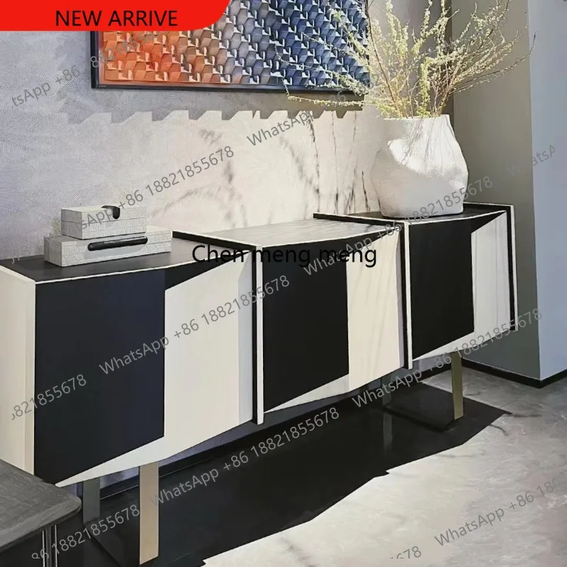 

N178 Итальянский легкий роскошный комод, для гостиной, настенный, креативный дизайн, шкаф для хранения и чайный шкафчик