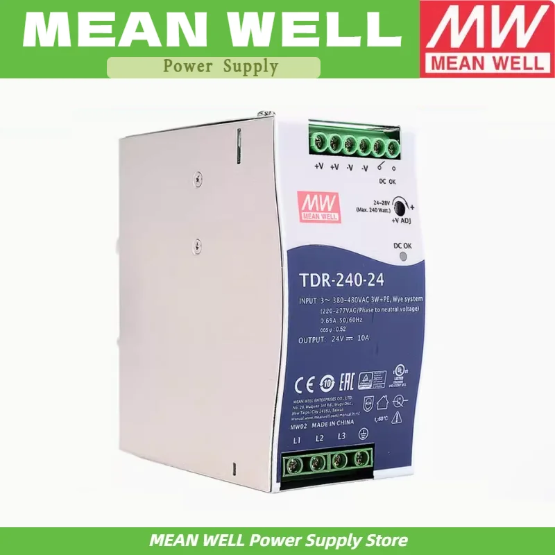 

Серия TDR-240 TDR-240-48 Mean Well TDR 240 Вт 48 В 0~5 А