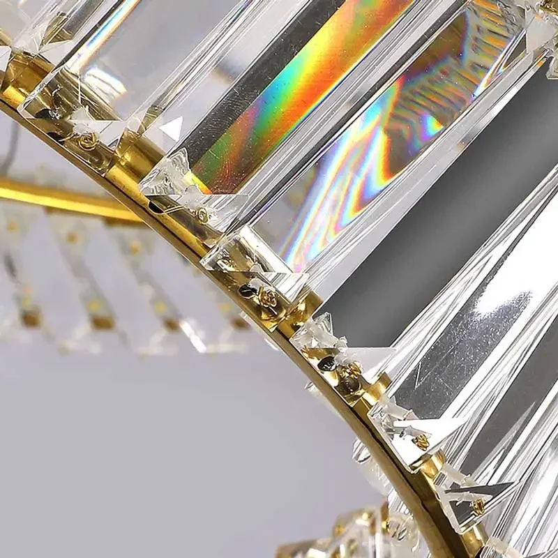 Modern Luxury LED Crystal Suspension Lamp for Bedroom Living Room Kitchen Dining Table Designer Home Decor Pendant Lights