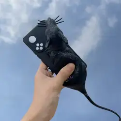 Stress Relief 3D Screaming Mouse Phone Case, iPhone 15 14 13 12 11 Pro Max, iPhone 15 14 Pro, Creative Gift for Him