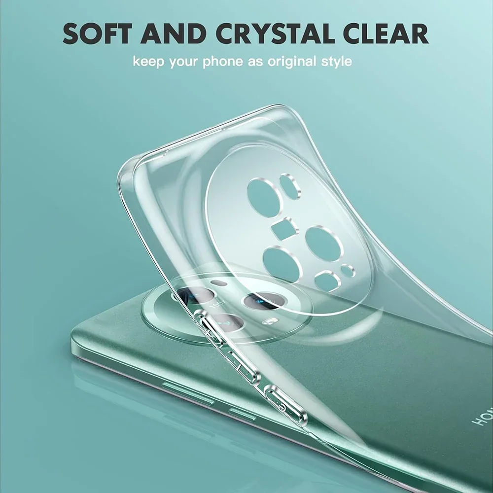 Transparent Ultra Thin Silicone Soft Case For Honor Magic 6 5 4 Magic6 Magic5 Magic4 Lite 3 Pro Ultimate Slim Clear Back Cover