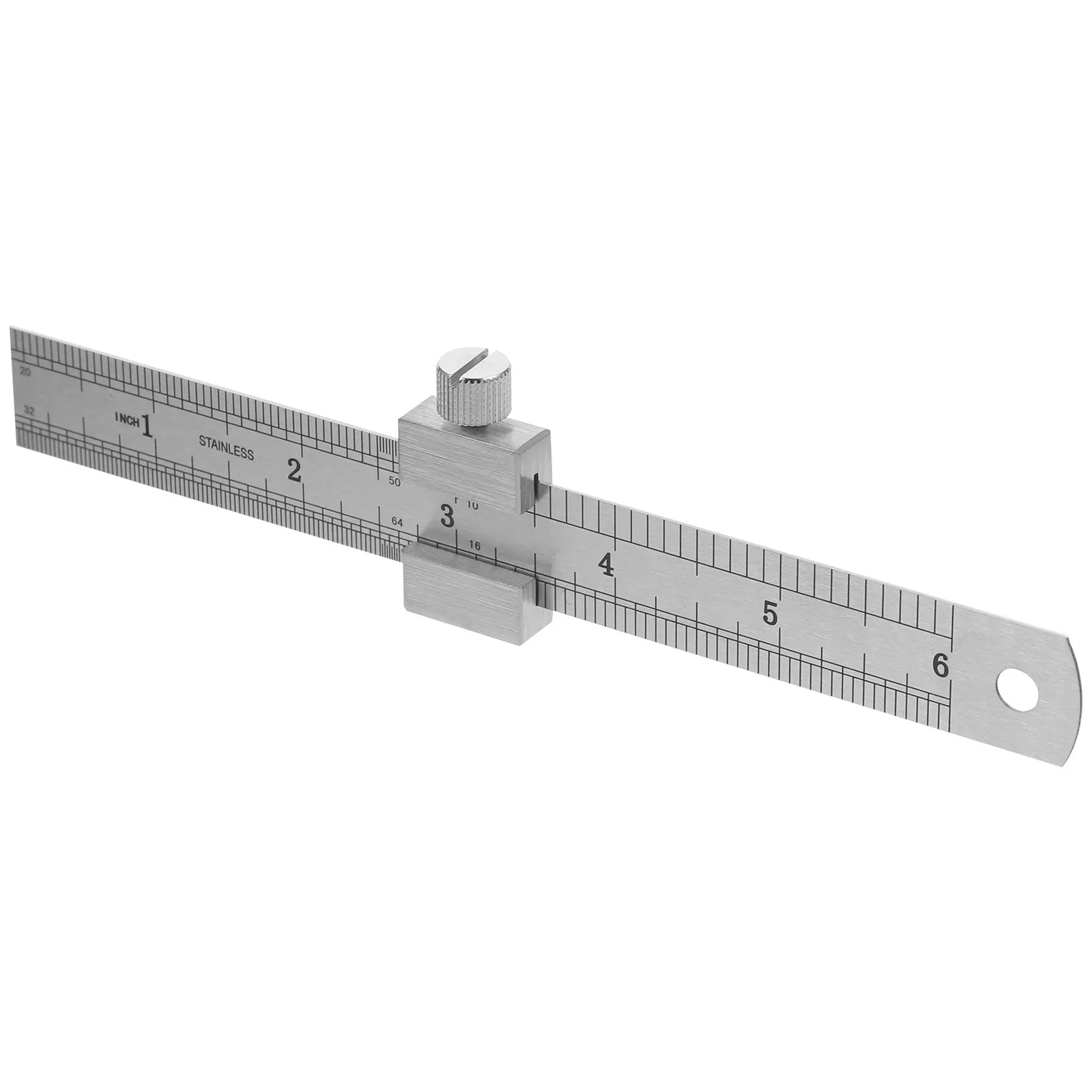 Stainless Steel Ruler Thick Plate Scale Gauge Precision Measuring Tool Straight Edge Metric Metal Machinist Work