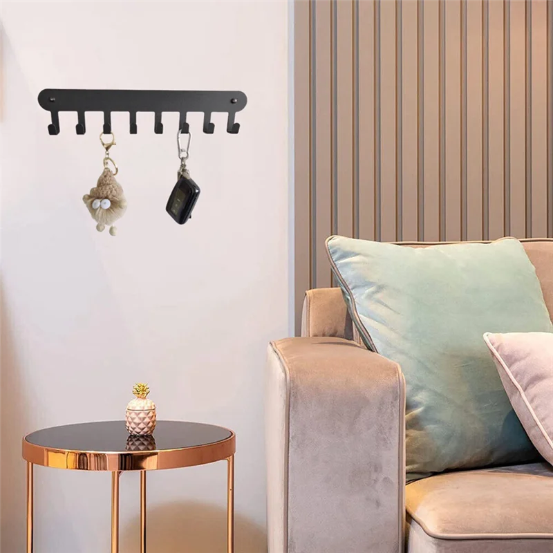 

B59A Iron Towel Hook Wall-Mounted Key And Coat Hook Multi-Function Metal Storage Rack Storage Rack