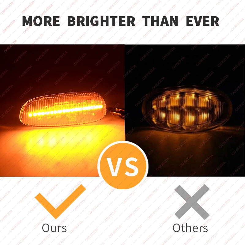 2 قطعة LED ديناميكية متتابعة الجانب ماركر ضوء LED بدوره إشارة لسوبارو امبريزا GC كوبيه GF عربة جنرال موتورز سيدان 1993-2001 84401FA050