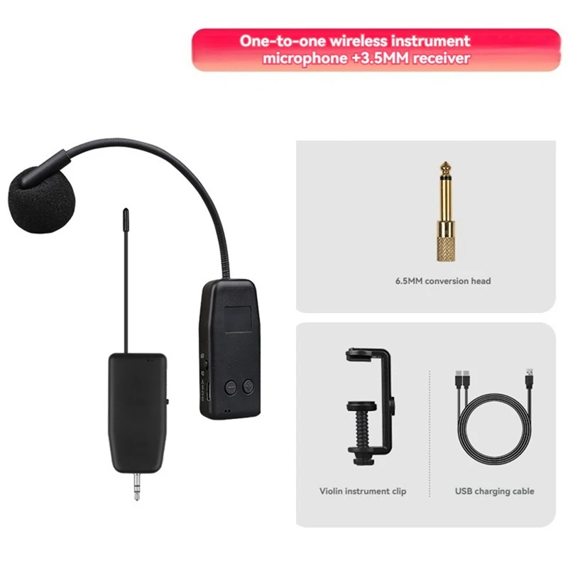 ●Violin Wireless Microphone Musical Instrument Microphone Short Clip