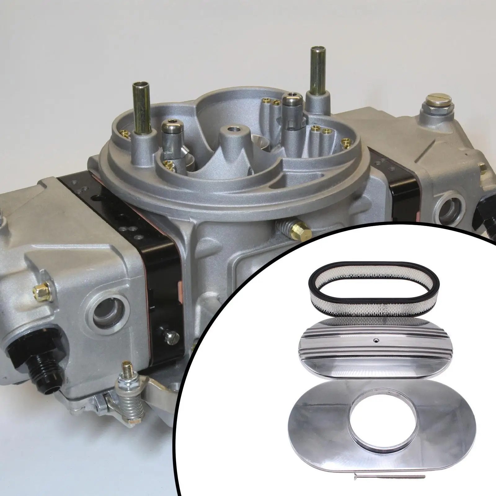 

Впускной фильтр воздухоочистителя, металлический аксессуар, серебристый, 37,5 см, для комплекта для замены карбюратора WA6310