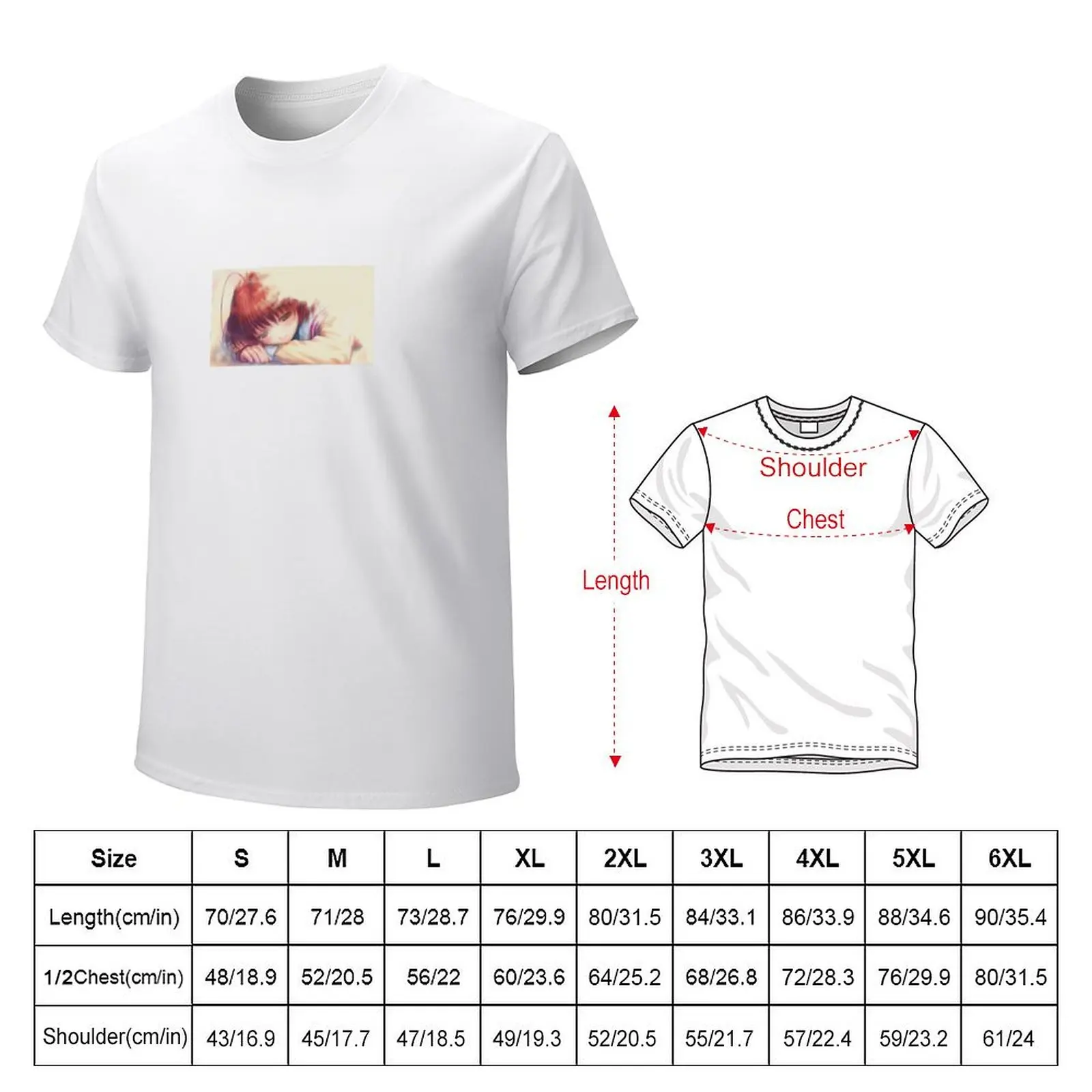 Clannad Nagisa T-shirt graphics plain korean fashion for a boy mens t shirts casual stylish