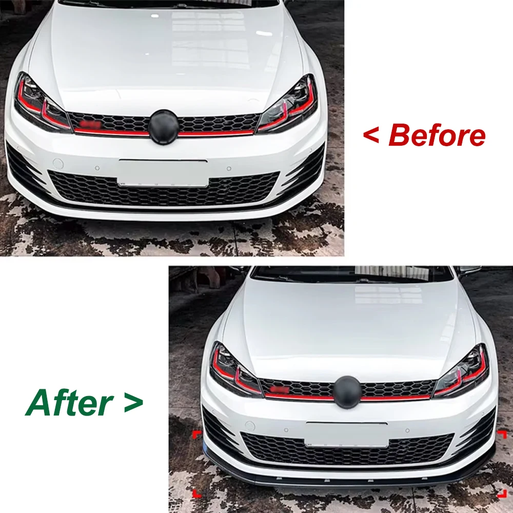 Front Bumper Lower Lip Splitter Diffuser Front Lip Spoiler For Volkswagen Golf 7 MK7 GTI R Rline 2013-2016