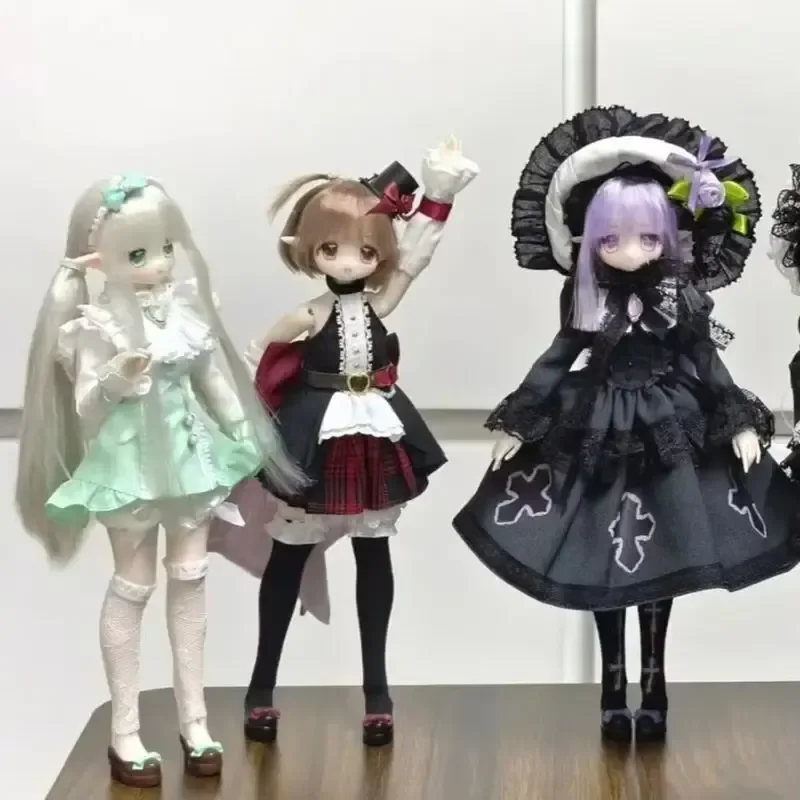 In Stock Moowoart Akashic Record 1/6 Hair Planted Bjd Doll Blind Box Gothic Movable Joint Figure Collectible Toy Gift Box Figure