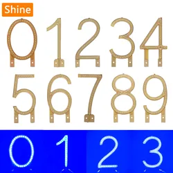 Blue LED Number Filament 0-9 LED COB DC3V Candle LED Diodes For Christmas Holiday Party Birthday Decoration Lamp Accessories DIY