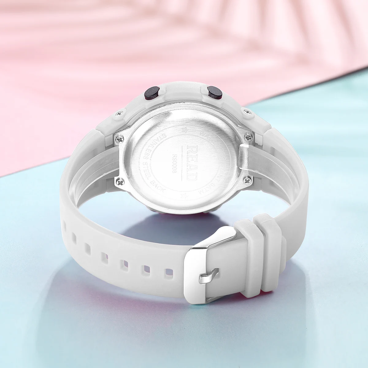 READ Unisex Digital Sports Watch | Resin‑Silicone Case & Strap | Alarm Stopwatch LED Light | 3ATM Water Resistant Wrist Watch
