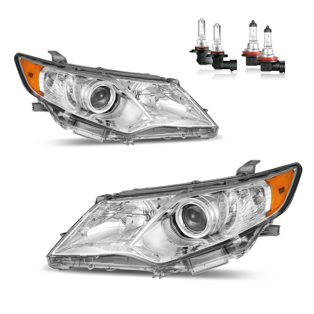 

Комплект фар для Toyota Camry 2012-2014 годов выпуска, галогенные фары с лампами