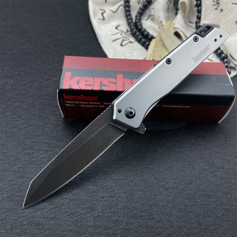 High Quality KS 1365BLU Misdirect Flipper Folding Knife S35V Blade 420 Steel Handles Pocket EDC Tool Outdoor Tactical Knife